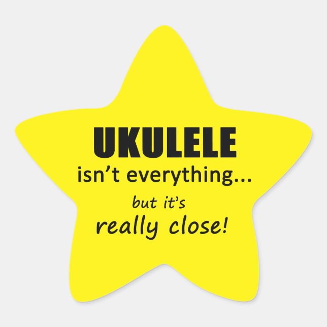 Ukulele ist nicht alles Star Sticker (Vorderseite)