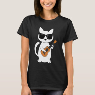 Ukulele-Katze Ukulelist Saiteninstrument T-Shirt