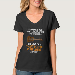 Ukulele Kluge Leute Instrument Gitarre Spieler Mus T-Shirt