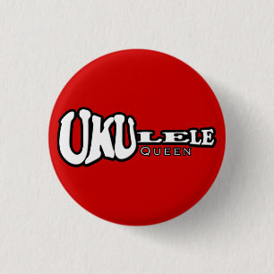 Ukulele-Königin-kleiner Knopf Button