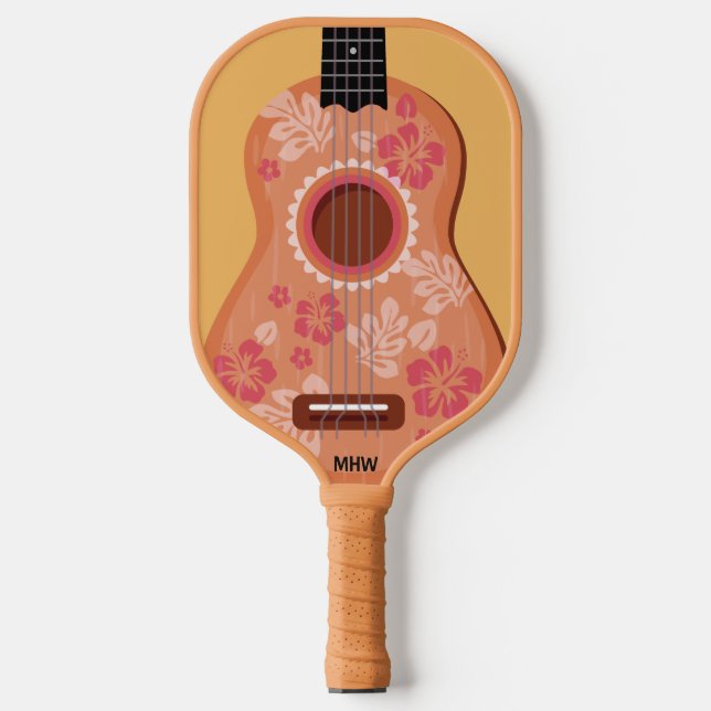 Ukulele kundenmonogramm pickleball schläger (Vorderseite)