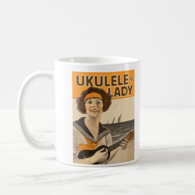 Ukulele Lady #2 Tasse (Links)