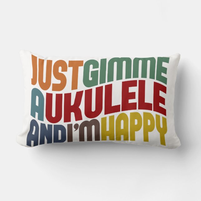 Ukulele Lendenkissen (Vorderseite)