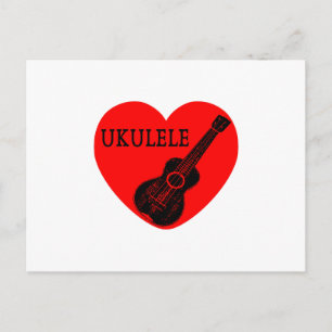 Ukulele Liebe Postkarte