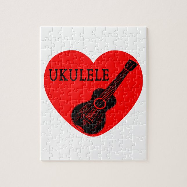 Ukulele Liebe Puzzle (Vertikal)
