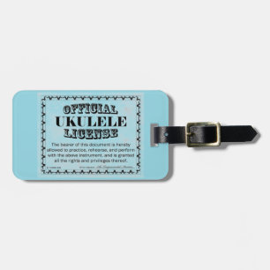Ukulele-Lizenz Gepäckanhänger