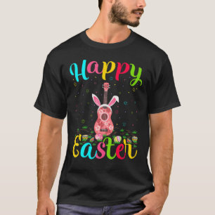 Ukulele Musik Ostern Ei Hase Ukulele Frohe Ostern T-Shirt