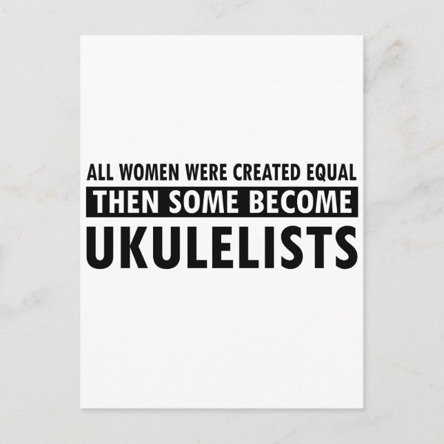 Ukulele-Musikdesigns Postkarte (Vorderseite)