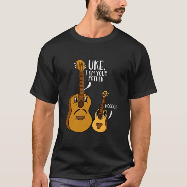 Ukulele Noo Gitarrenmusiker Ukulele Ich bin dein V T-Shirt (Vorderseite)