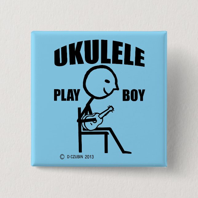 Ukulele Play Boy Button (Vorderseite)