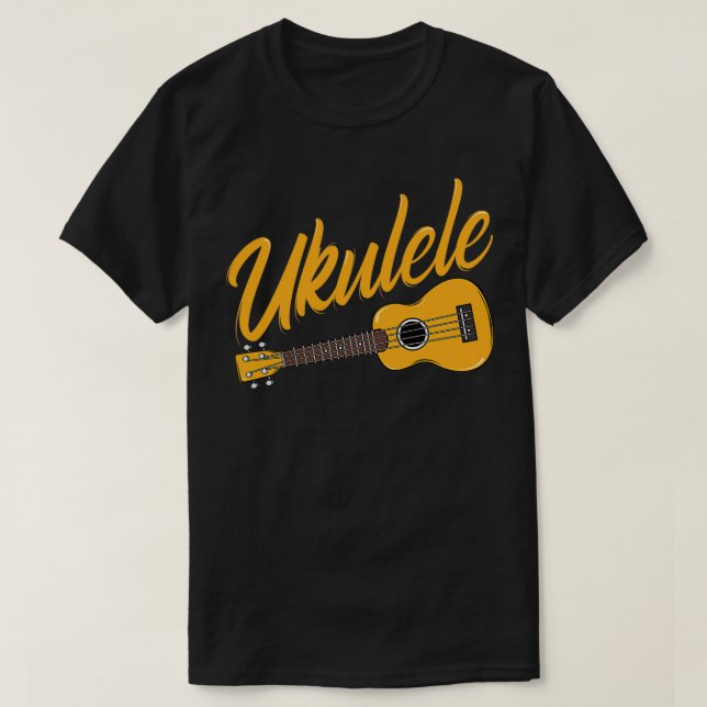 Ukulele Player Funny Music Instrument Gitarre Love T-Shirt (Design vorne)