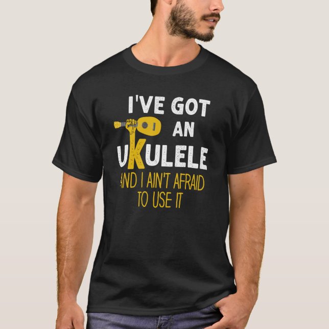 Ukulele Player Guitar Hawaiian Music Players Music T-Shirt (Vorderseite)