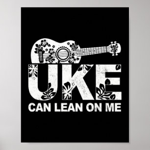Ukulele Player Hawaiian Poster