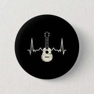 Ukulele Player I Heart Ukulele Button