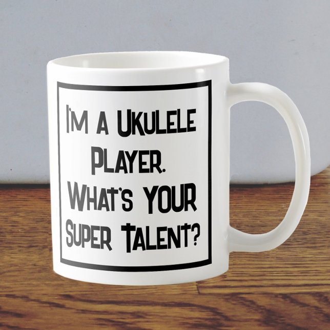 Ukulele Player Super Talent. Tasse (Von Creator hochgeladen)