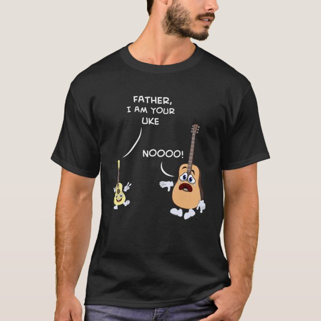 Ukulele Player Vater Ich bin Ihr Uke T-Shirt (Vorderseite)