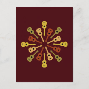 Ukulele Postkarte, anpassen Postkarte