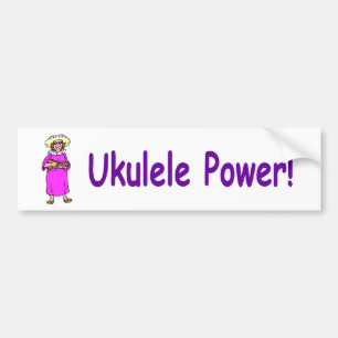 Ukulele-Power! Autoaufkleber