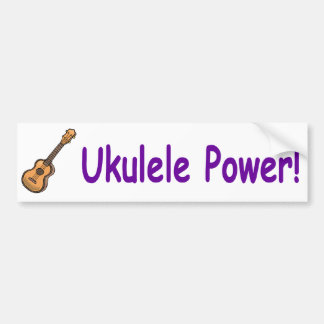 Ukulele-Power! Autoaufkleber