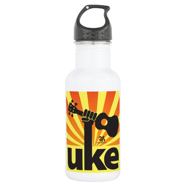 Ukulele-Power Trinkflasche (Vorderseite)