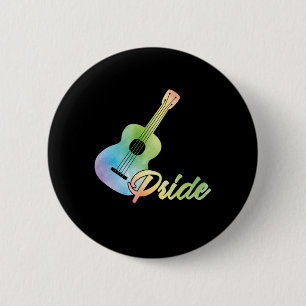 Ukulele Pride Uke Instrument Music Guitar Geschenk Button