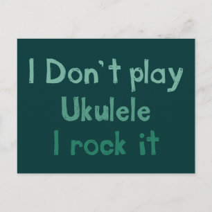 Ukulele Rock It Postcard Postkarte