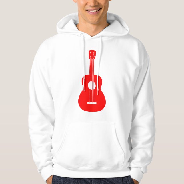Ukulele - Rot Hoodie (Vorderseite)