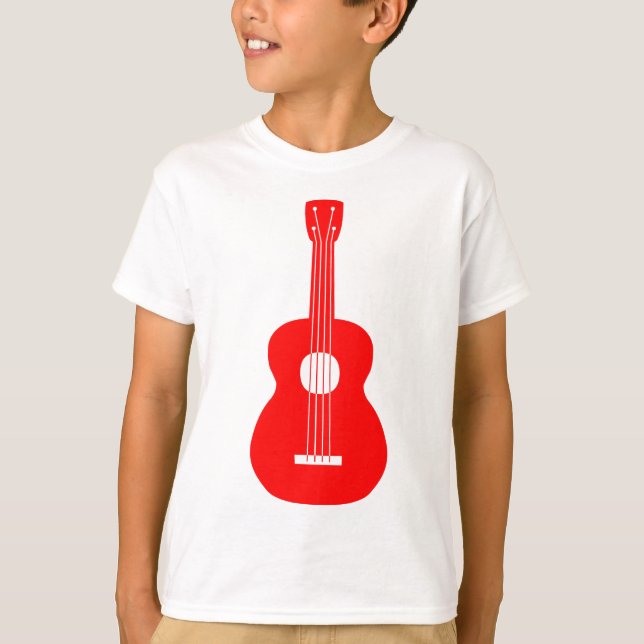 Ukulele - Rot T-Shirt (Vorderseite)