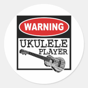 Ukulele Runder Aufkleber