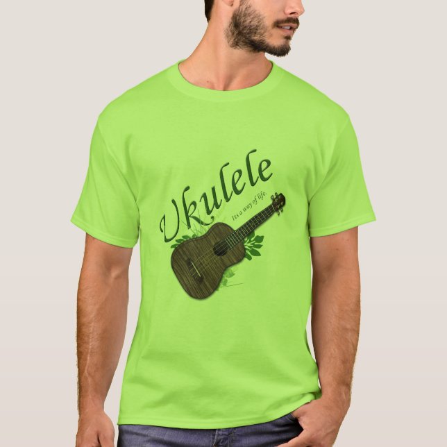 Ukulele-Sein eine Lebensart T-Shirt 2 (Vorderseite)