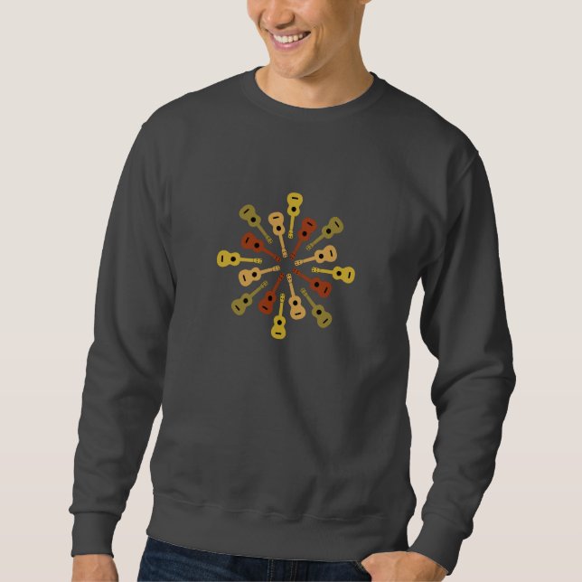 Ukulele-Shirt - wählen Sie Art u. Farbe Sweatshirt (Vorderseite)