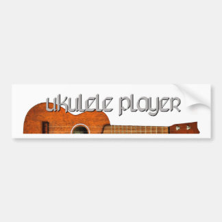 Ukulele-Spieler-Zeitschrift-Logo Autoaufkleber