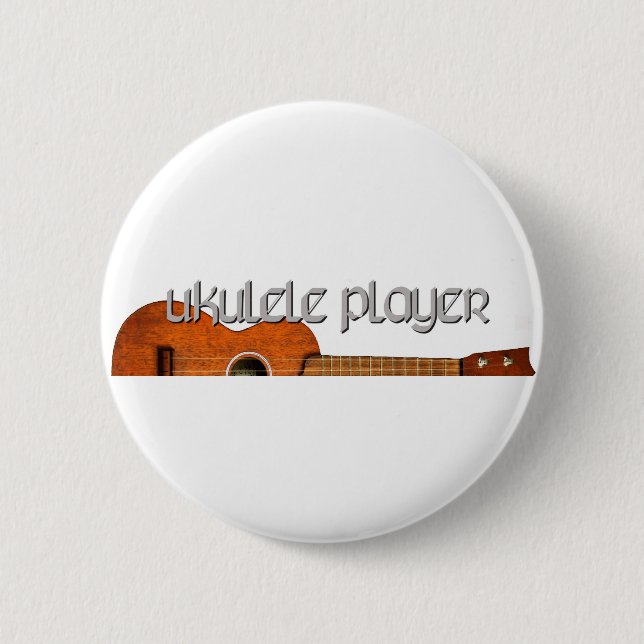 Ukulele-Spieler-Zeitschrift-Logo Button (Vorderseite)