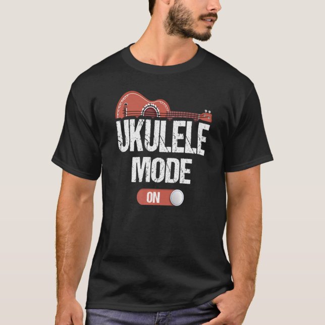 Ukulele Spielmodus für Musiker Uke Hawaiian Gui T-Shirt (Vorderseite)