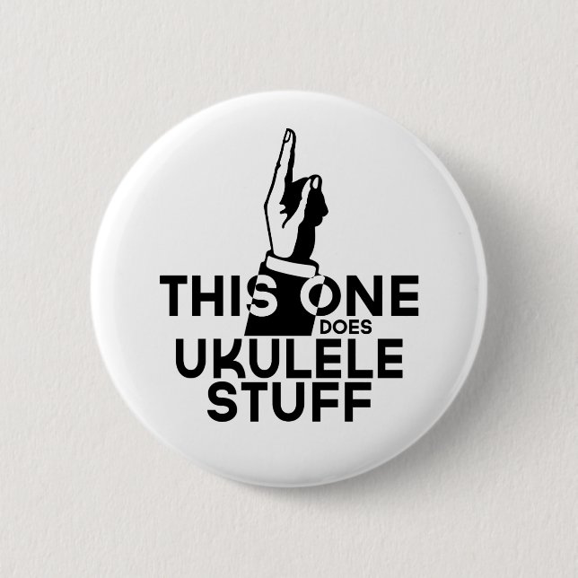 Ukulele Stuff - Funny Ukulele Music Button (Vorderseite)