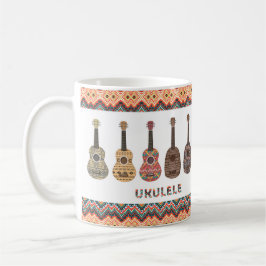 Ukulele-Tasse des Volksstammtyps Geometric Muster Kaffeetasse