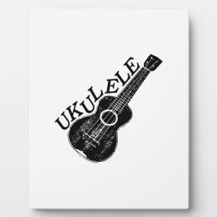 Ukulele Text und Bild Fotoplatte