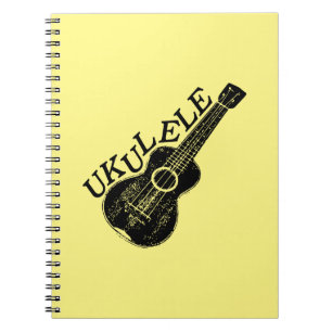 Ukulele Text und Bild Notizblock