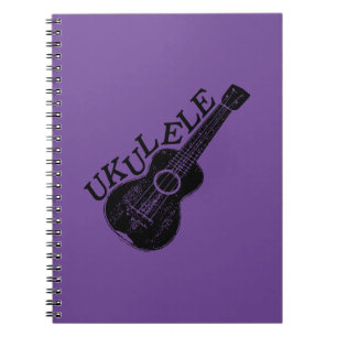 Ukulele Text und Bild Notizblock