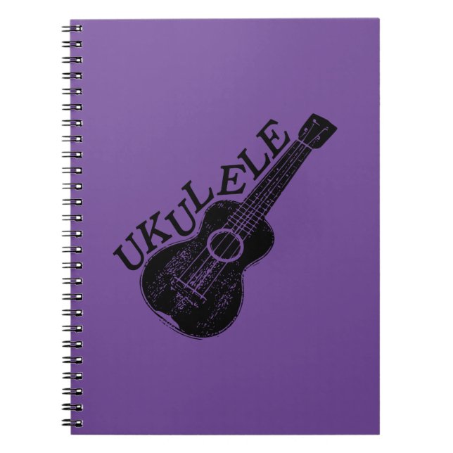 Ukulele Text und Bild Notizblock (Vorderseite)