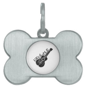 Ukulele Text und Bild Tiermarke
