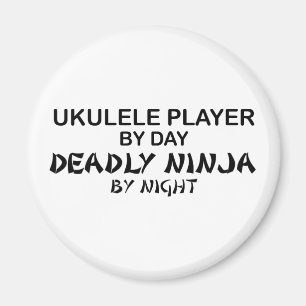 Ukulele tödliches Ninja bis zum Nacht Magnet