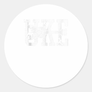 Ukulele UKE Hawaiian Hawaii Ukulele Player Runder Aufkleber