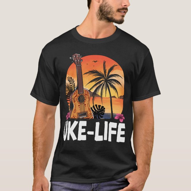 Ukulele Uke Life T-Shirt (Vorderseite)