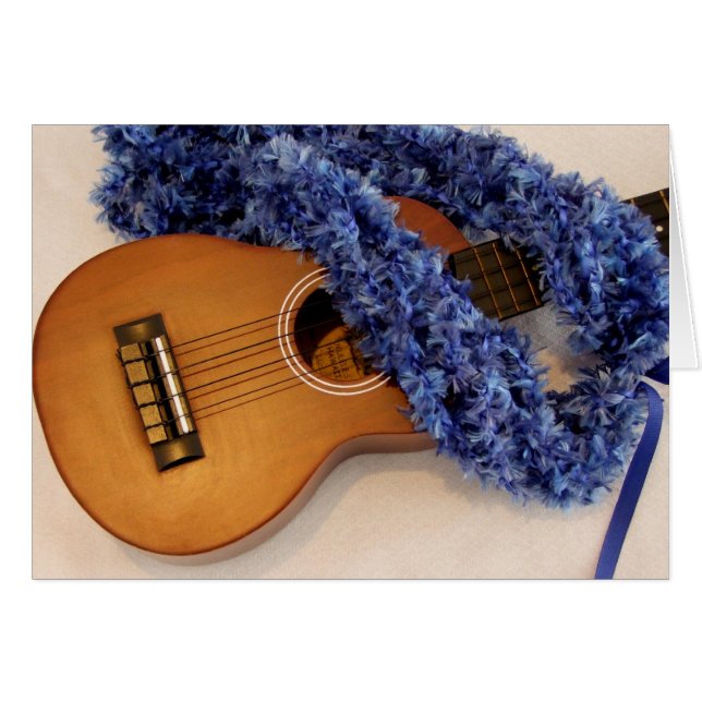 Ukulele und blaue Leu (Vorderseite (Horizontal))