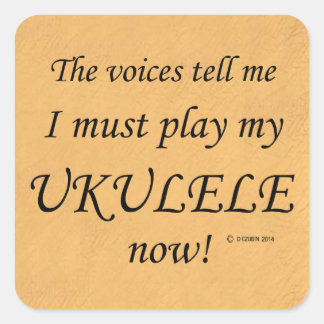 Ukulele Voices sagen, muss Square Sticker spielen