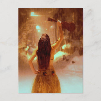 Ukulele Winterwunderland Postkarte