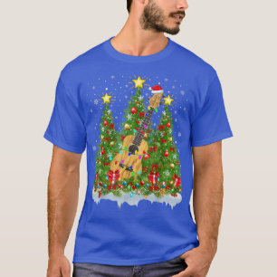 Ukulele Xmas Lights Santa Ukulele Weihnachtsbaum T-Shirt