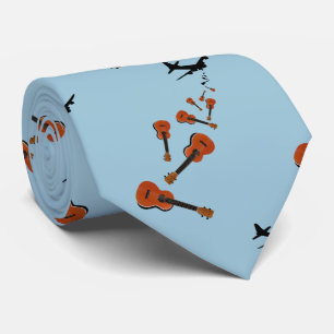 Ukuleles, die aus dem Flugzeug fallen Krawatte