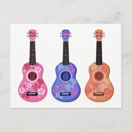 Ukuleles Postcard Postkarte